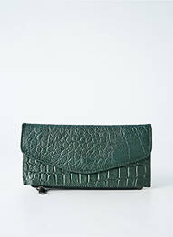Portofel efect material satinat verde LEA.TONI femeie