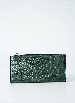 Portofel efect material satinat verde LEA.TONI femeie