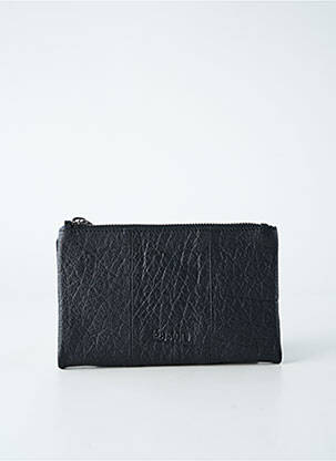 Portofel efect material satinat negru LEA.TONI femeie