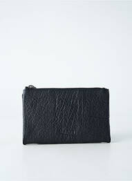 Portofel efect material satinat negru LEA.TONI femeie