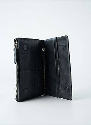 Portofel efect material satinat negru LEA.TONI femeie