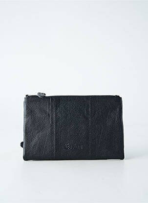 Portofel efect material satinat negru LEA.TONI femeie