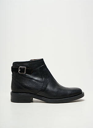 Botine/ghete toc mic toc plat până la 3 cm negru MKD femeie