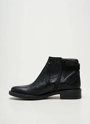 Botine/ghete toc mic toc plat până la 3 cm negru MKD femeie
