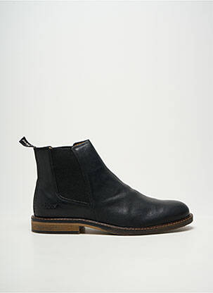 Botine/ghete vârf rotund toc mic negru KICKERS bărbat