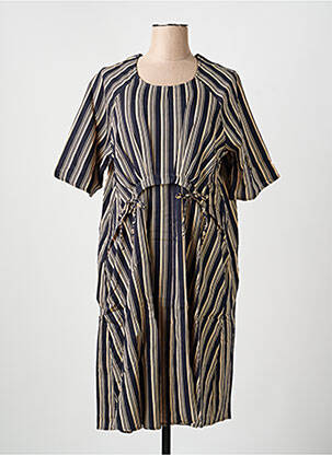 Rochie midi mâneci scurte mâneci scurte albastru RHUM RAISIN femeie