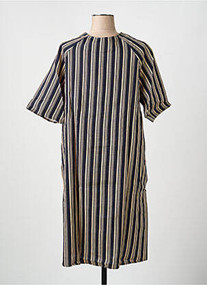 Rochie midi mâneci scurte mâneci scurte albastru RHUM RAISIN femeie