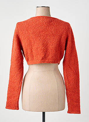 Cardigan petrecut elasticitate portocalie RHUM RAISIN femeie