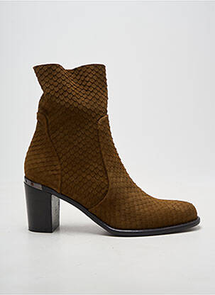 Botine/ghete toc pătrat toc de 4 la 6 cm verde ADIGE femeie