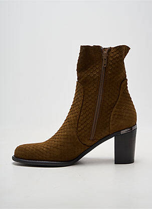 Botine/ghete toc pătrat toc de 4 la 6 cm verde ADIGE femeie