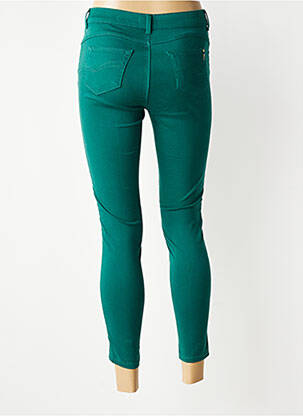 Pantalon 7/8 închidere cu fermoar sub clapetă cu nasturi verde FRACOMINA femeie