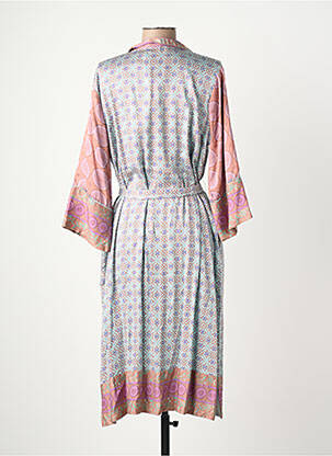 Rochie midi croială fluidă mâneci lungi albastru B.YOUNG femeie