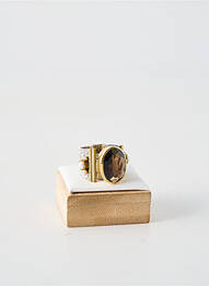 Inel ornament piatră maro închis CANYON femeie