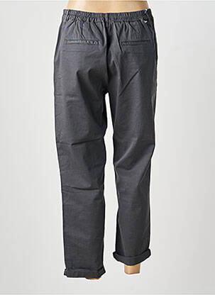 Pantalon drept talie elastică gri HAPPY femeie