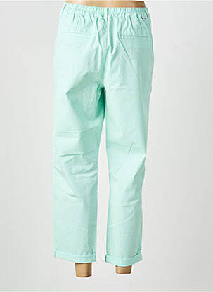 Pantalon drept talie elastică albastru HAPPY femeie