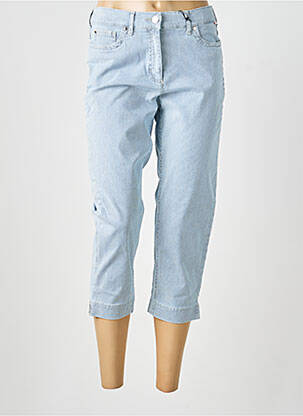 Pantalon trei sferturi buzunare albastru ZRS TIMELESS femeie