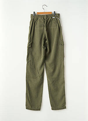Pantalon cargo subțire talie înaltă verde HAPPY femeie