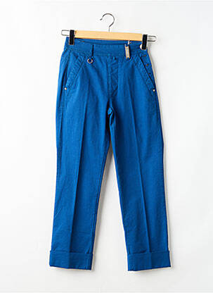 Pantalon drept buzunare albastru HIGH femeie