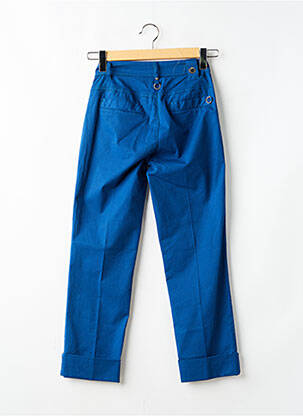 Pantalon drept buzunare albastru HIGH femeie