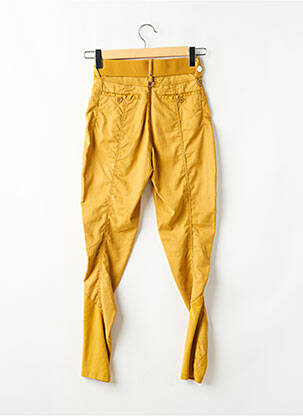Pantalon slim buzunare galben HIGH femeie