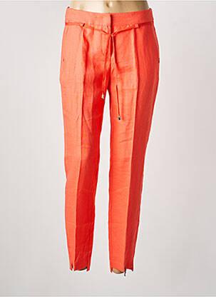 Pantalon slim talie elastică portocalie LAUREL femeie