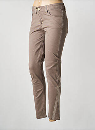 Pantalon slim buzunare bej ELISA CAVALETTI femeie