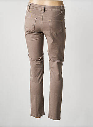 Pantalon slim buzunare bej ELISA CAVALETTI femeie
