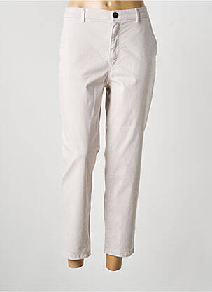 Pantalon 7/8 închidere cu fermoar sub clapetă cu nasturi bej MARC CAIN femme