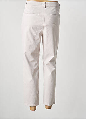 Pantalon 7/8 închidere cu fermoar sub clapetă cu nasturi bej MARC CAIN femme