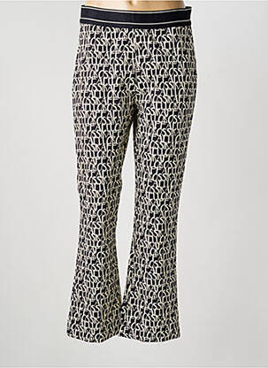 Pantalon evazat talie elastică negru RAFFAELLO ROSSI femeie
