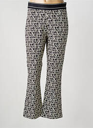 Pantalon evazat talie elastică negru RAFFAELLO ROSSI femme