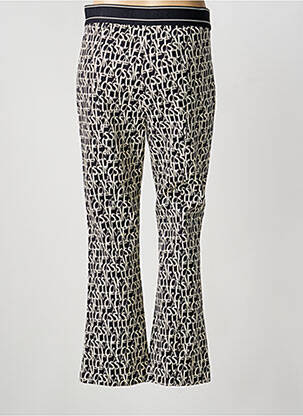 Pantalon evazat talie elastică negru RAFFAELLO ROSSI femeie
