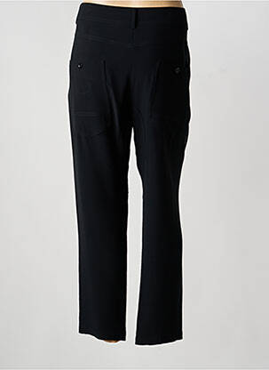 Pantalon drept închidere cu fermoar sub clapetă cu nasturi negru ATOS LOMBARDINI femeie