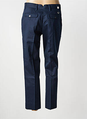 Pantalon 7/8 închidere cu fermoar sub clapetă cu cârlig albastru HIGH femeie