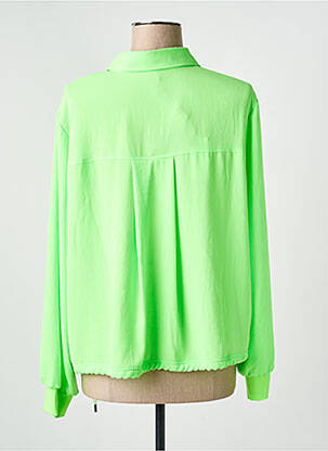 Cămașă țesătură crep mâneci lungi verde MARC CAIN femeie