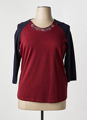 Tricou mâneci 3/4 mâneci 3/4 roșu BASLER femeie