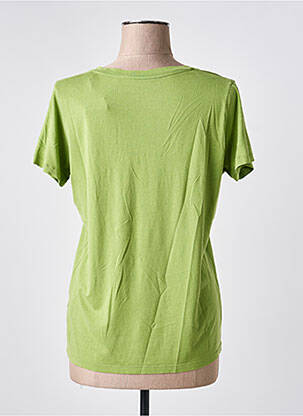 Tricou guler în v mâneci scurte verde MAYJUNE femeie