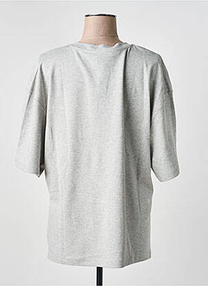 Tricou croială dreaptă mâneci scurte gri WEEKEND MAXMARA femeie