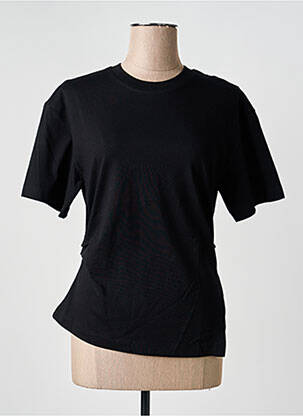 Tricou elasticitate mâneci scurte negru CLOSED femeie