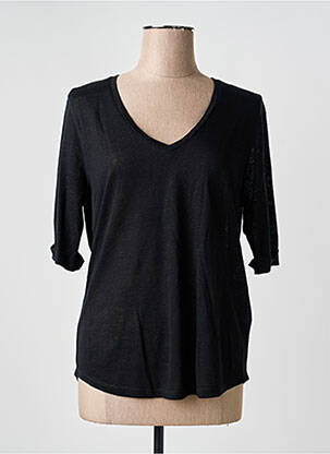 Tricou mâneci 3/4 mâneci 3/4 negru NOTSHY femeie