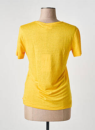 Tricou guler în v mâneci scurte portocaliu CLOSED femeie