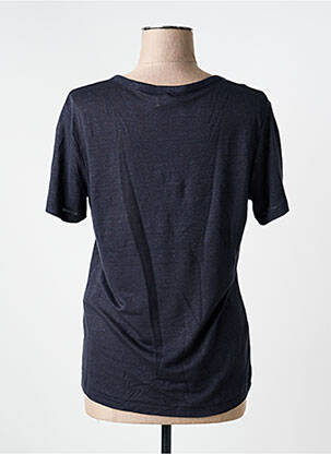 Tricou guler în v mâneci scurte albastru CLOSED femeie