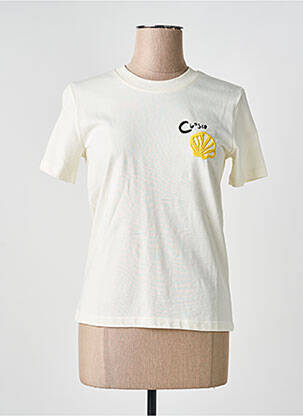 Tricou elasticitate mâneci scurte galben CLOSED femeie
