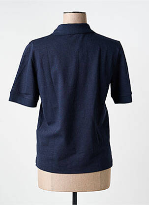 Polo broderie mâneci scurte albastru WEEKEND MAXMARA femeie