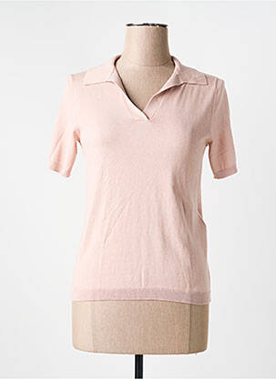 Pulover elasticitate mâneci scurte roz WEEKEND MAXMARA femeie