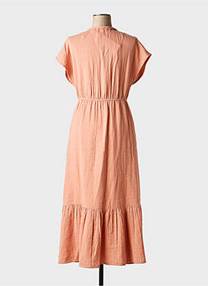 Rochie lungă mâneci scurte mâneci scurte roz NOTSHY femeie