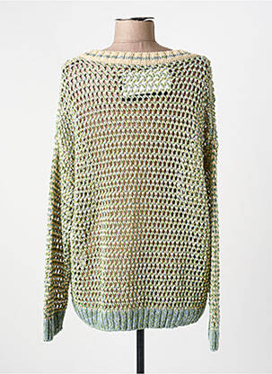 Pulover plasă decupată mâneci lungi verde WEEKEND MAXMARA femeie