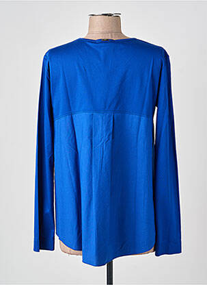 Top elasticitate mâneci lungi albastru HIGH femeie