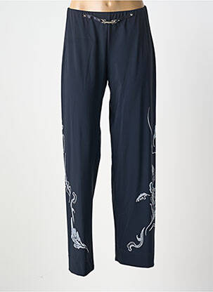 Pantalon slim talie elastică mărime normală albastru HIGH femeie