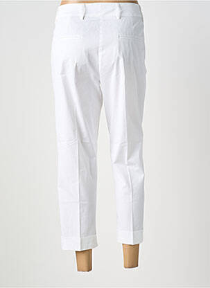 Pantalon 7/8 talie cu cleme mărime normală alb RAFFAELLO ROSSI femeie